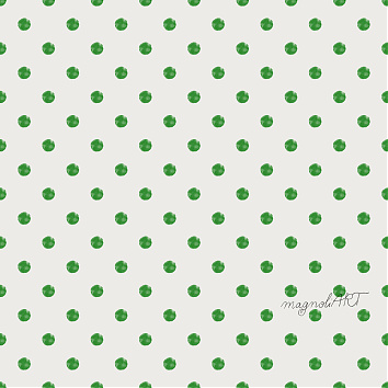 Dandelion green dots cream BK22-A3 - seamless repeat pattern with watercolor elements