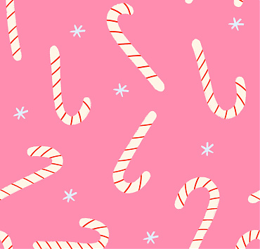 Christmas candy cane pink background BK22-B5 - digital seamless repeat pattern