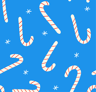 Christmas candy cane blue background BK22-B6 - digital seamless repeat pattern