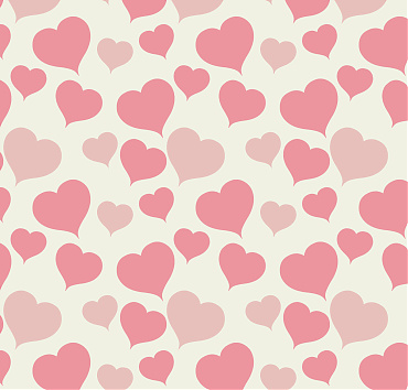Pastel hearts on cream BK22-A9 - seamless repeat pattern 